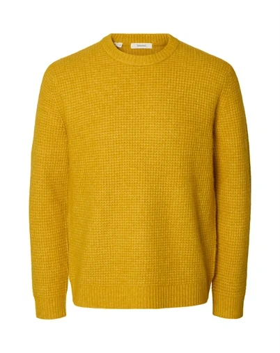 Selected - SLMRai Waffle Crew Strik - Chai Tea 